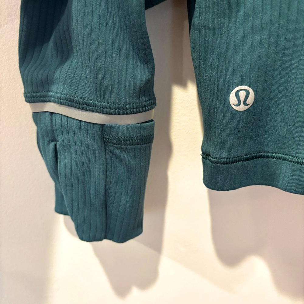 Lululemon It’s Rulu Run Cropped Half Zip *Ribbed - Picture 5 of 6